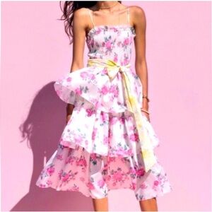 LoveShackFancy x TARGET Sz 2X Elise dress Tiered Dress Floral
